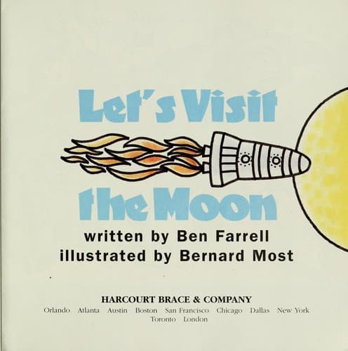 Cover image for Let's visit the moon
