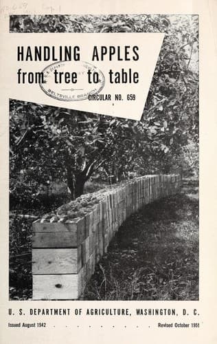 Handling apples from tree to table