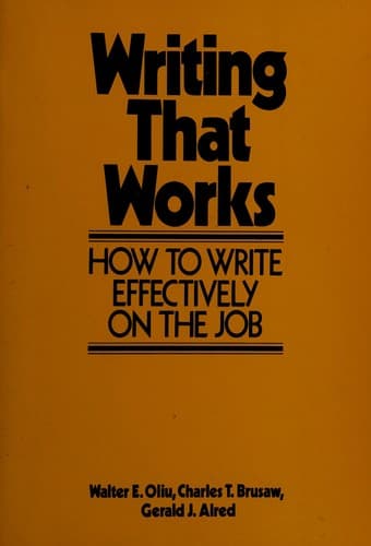Cover image for Writing that works