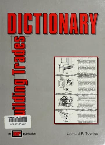Cover image for Building trades dictionary