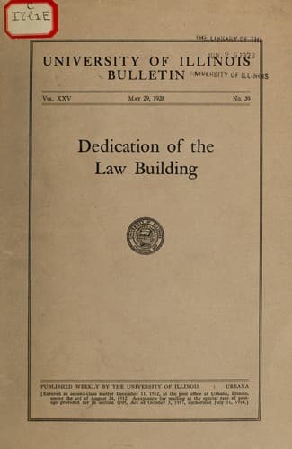Dedication fo the law building