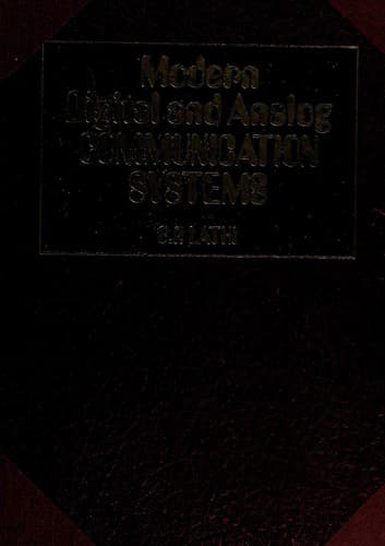 Cover image for Modern digital and analog communication systems