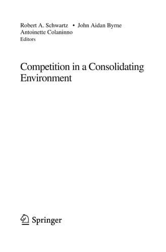Cover image for Competition in a consolidating environment