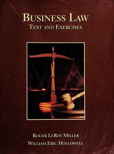 Cover image for Business law
