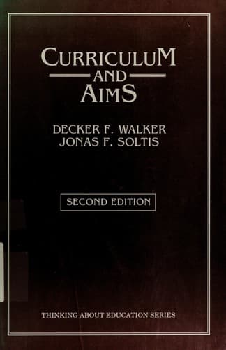 Cover image for Curriculum and aims