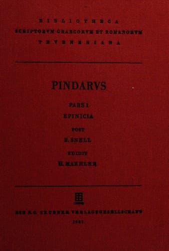 Cover image for Pindari Carmina cum fragmentis