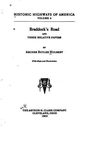 Cover image for Braddock's road and three relative papers