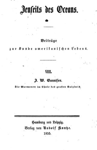 Die Mormonen im Thale des grossen Salzsee's