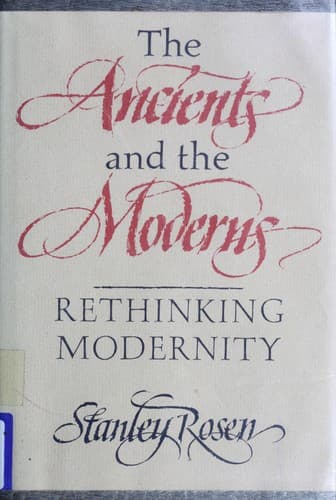 Cover image for The ancients and the moderns
