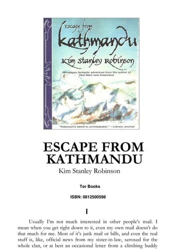 Cover image for Escape from Kathmandu.
