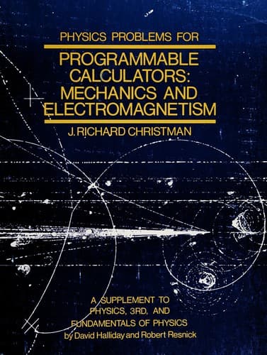 Cover image for Physics problems for programmable calculators