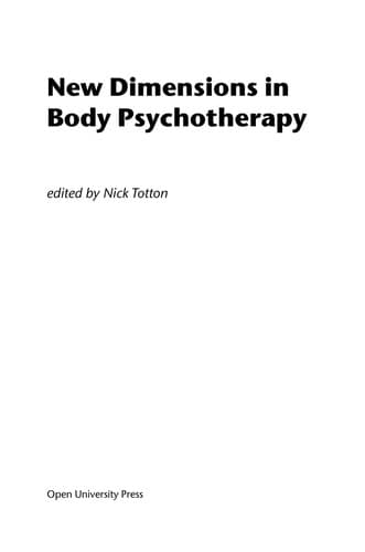 Cover image for New dimensions in body psychotherapy