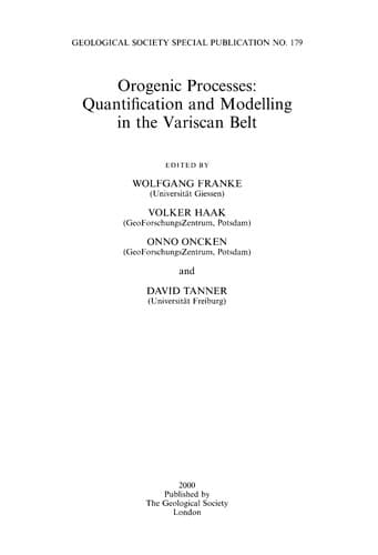 Cover image for Orogenic processes