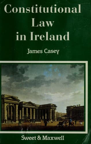 Cover image for Constitutional law in Ireland