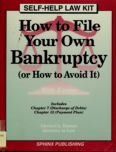 Cover image for How to file your own bankruptcy (or how to avoid it)