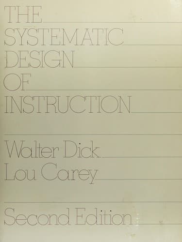 Cover image for The systematic design of instruction