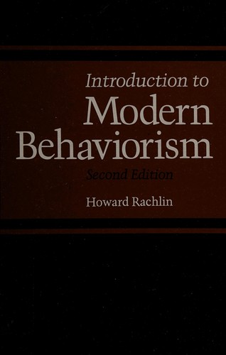 Cover image for Introduction to modern behaviorism