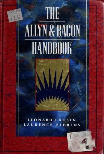 Cover image for The Allyn & Bacon handbook
