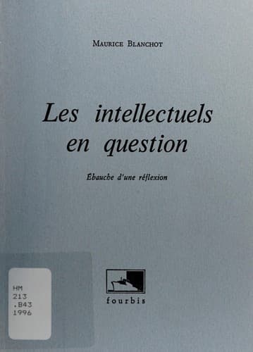 Cover image for Les intellectuels en question