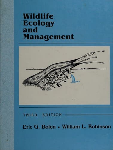 Cover image for Wildlife ecology and management