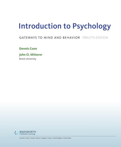 Cover image for Introduction to psychology