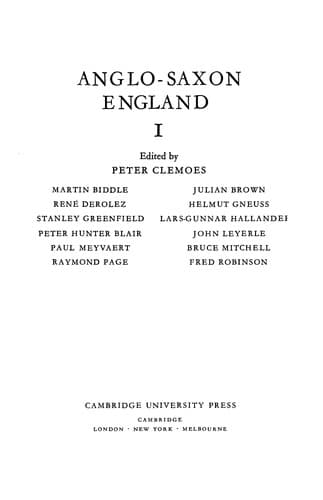 Cover image for Anglo-Saxon England