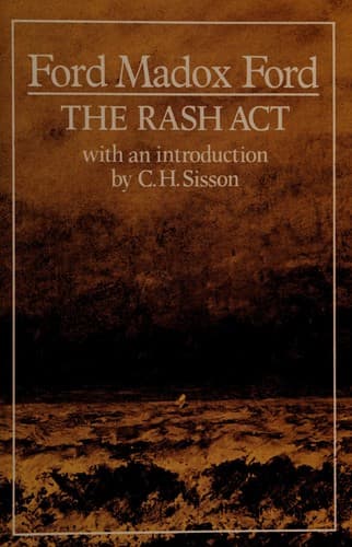Cover image for The rash act