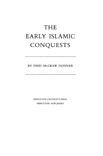 Cover image for The early Islamic conquests
