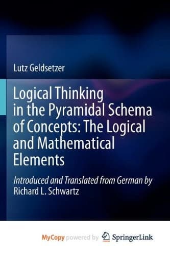 Cover image for Logical Thinking in the Pyramidal Schema of Concepts