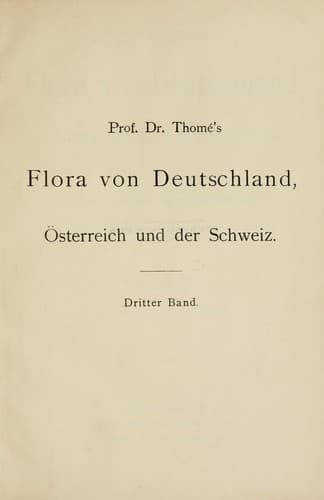 Prof. Dr. Thomé's Flora von Deutschland