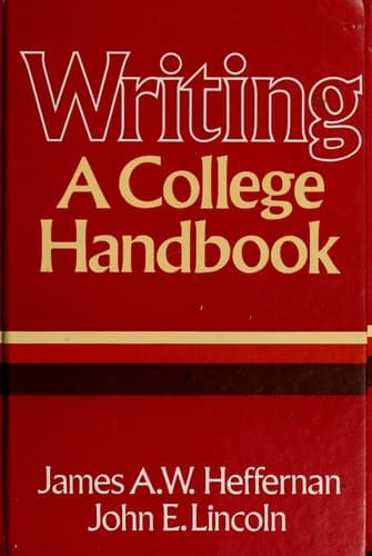 Cover image for Writing, a college handbook