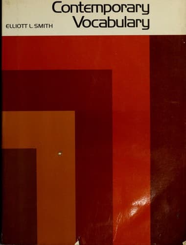 Cover image for Contemporary vocabulary