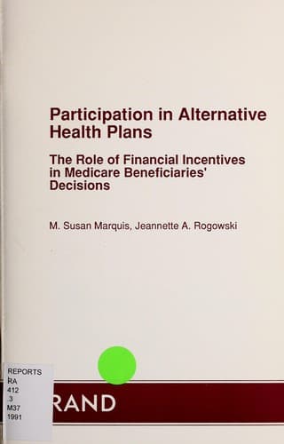 Participation in alternative health plans