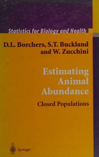 Cover image for Estimating animal abundance