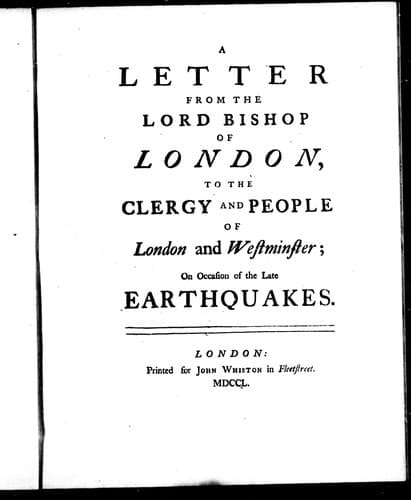 Cover image for A letter from the Lord Bishop of London