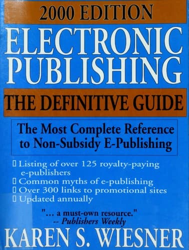 Cover image for Electronic Publishing 