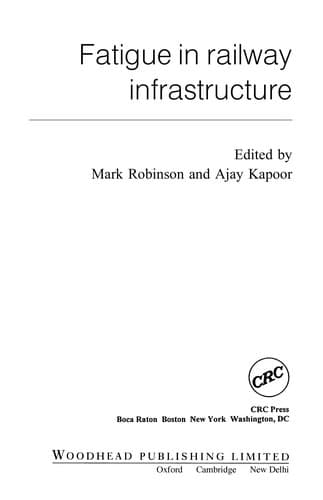 Cover image for Fatigue in railway infrastructure