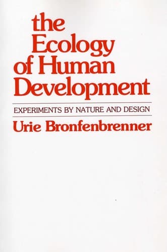 Cover image for The ecology of human development