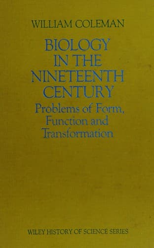 Cover image for Biology in the nineteenth century