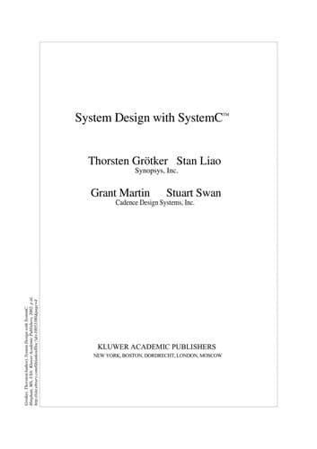 Cover image for System design with SystemC