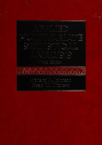 Cover image for Applied multivariate statistical analysis