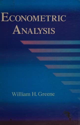 Cover image for Econometric analysis