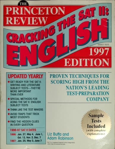 Cover image for Cracking the SAT II