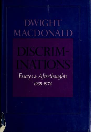 Cover image for Discriminations