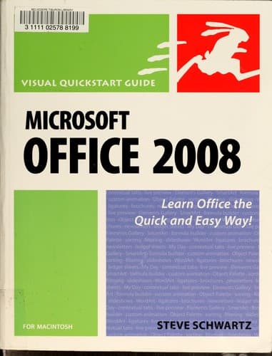 Cover image for Microsoft Office 2008 for Macintosh