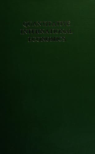 Cover image for Quantitative international economics