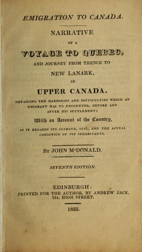Emigration to Canada