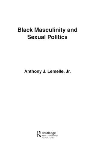 Cover image for Black masculinity and sexual politics