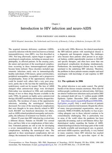 Cover image for HIV/AIDS and the nervous system