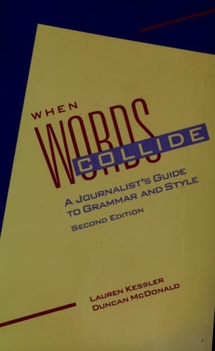 Cover image for When words collide